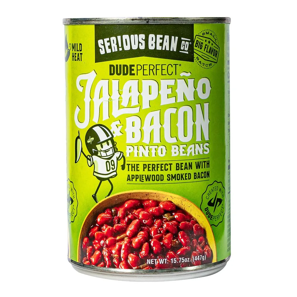 Serious Bean Co Jalapeno & Bacon Pinto Beans, haricots avec jalapeno et bacon de 447g