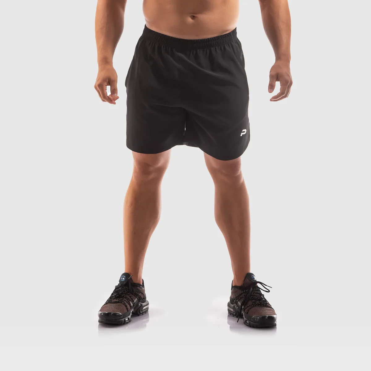 RIV - SHORTS BLACK ESSENTIAL - Pantaloncini neri per sport