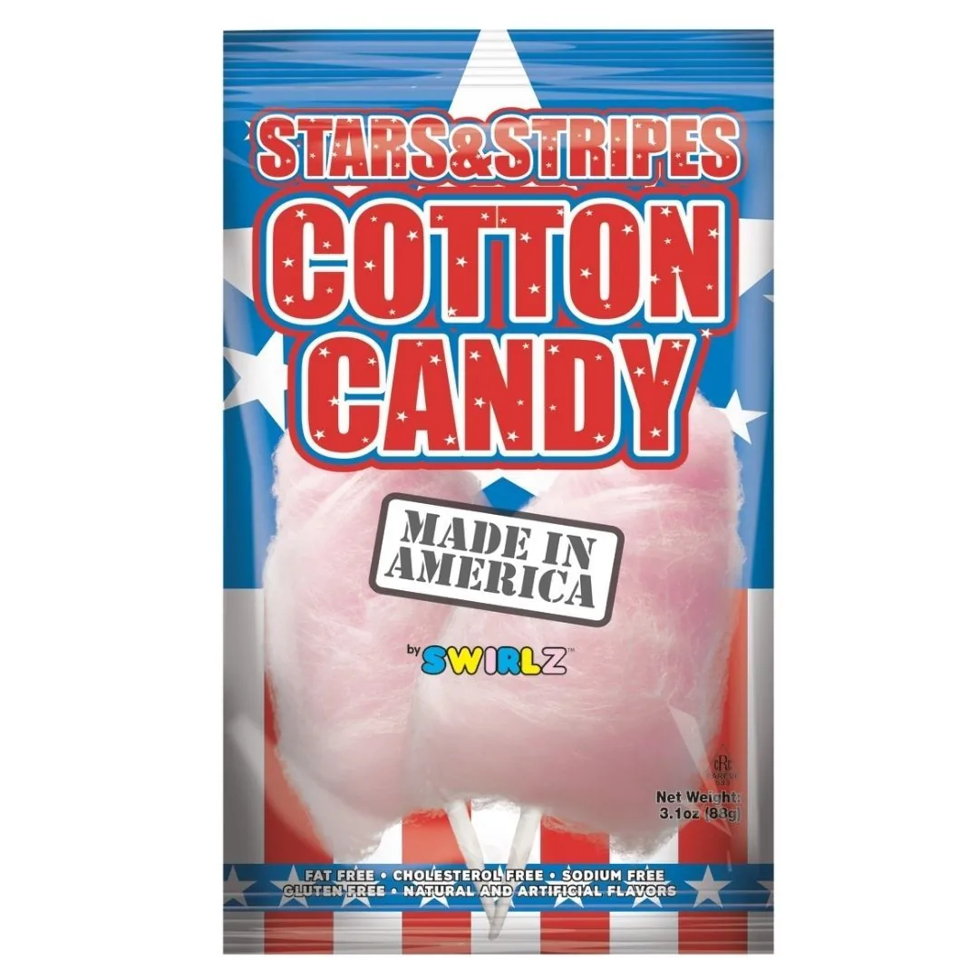 Barbe à papa Stars and Stripe Cotton Candy, 88g