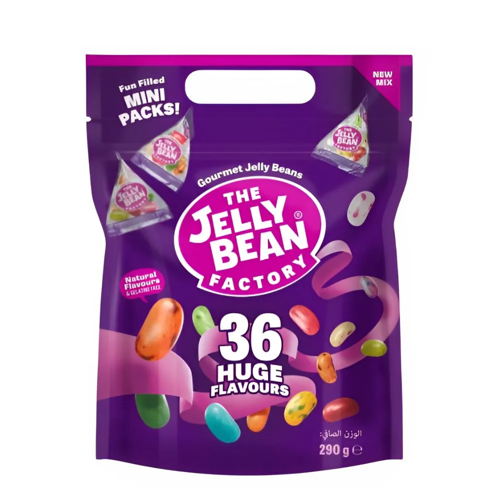 The Jelly Bean 36 Huge Flavours, bonbons aux saveurs mixtes de 290g