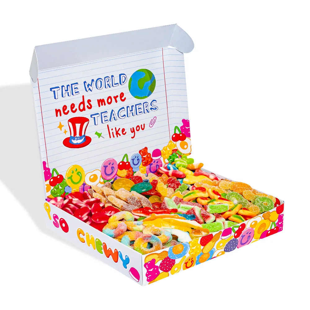 Wunnie box "Professeur tu es incroyable", la Candy box à composer avec les bonbons gélifiés préférés de la maîtresse - 1 kg