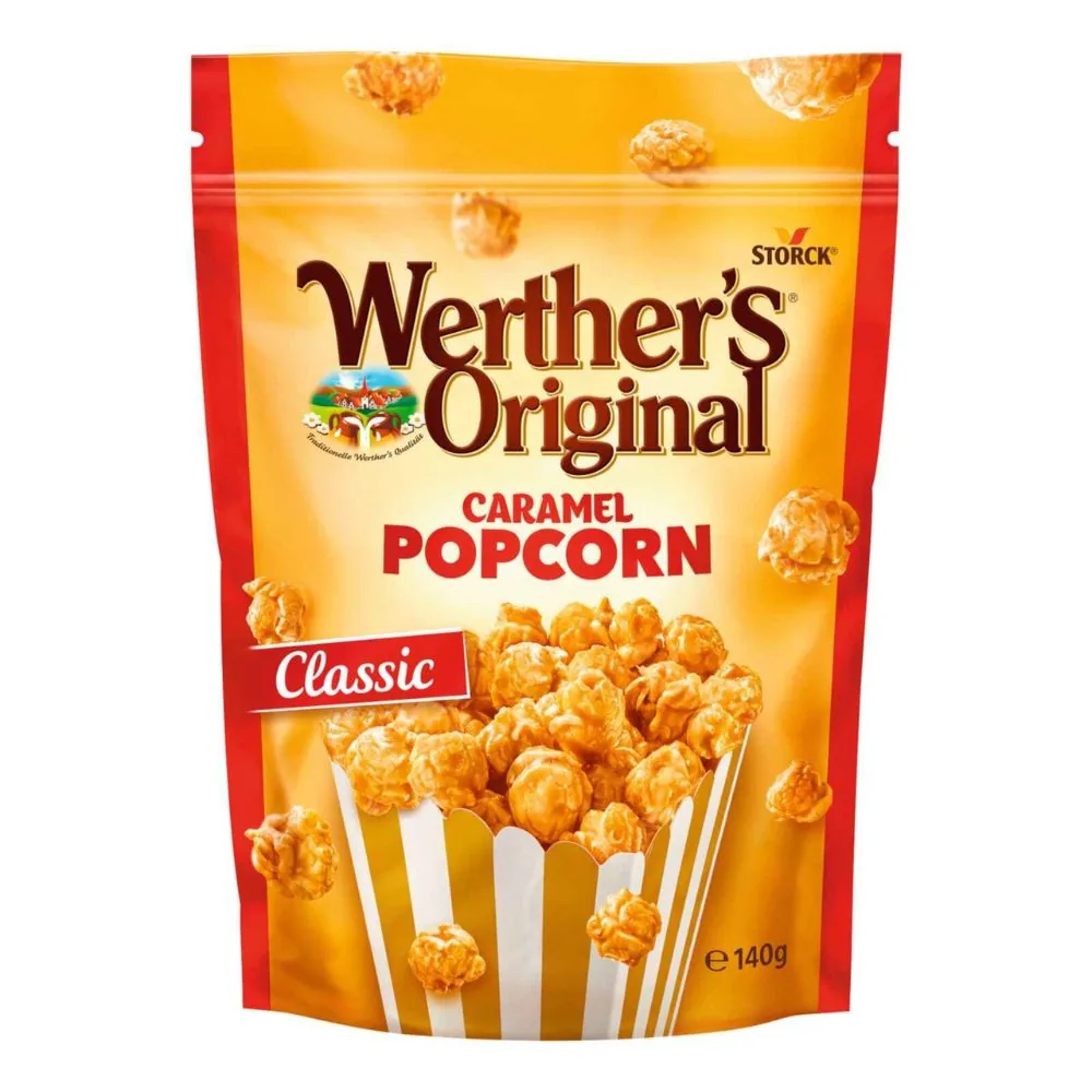 Werther's Original Caramel Popcorn, pop-corn caramélisés de 140g