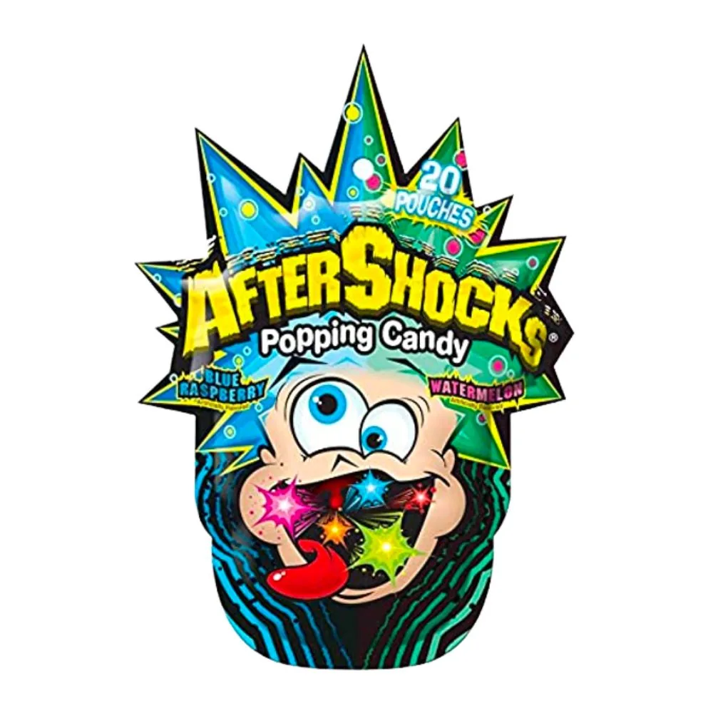 After Shocks Popping Candy, bonbons pétillants aux fruits de 30g