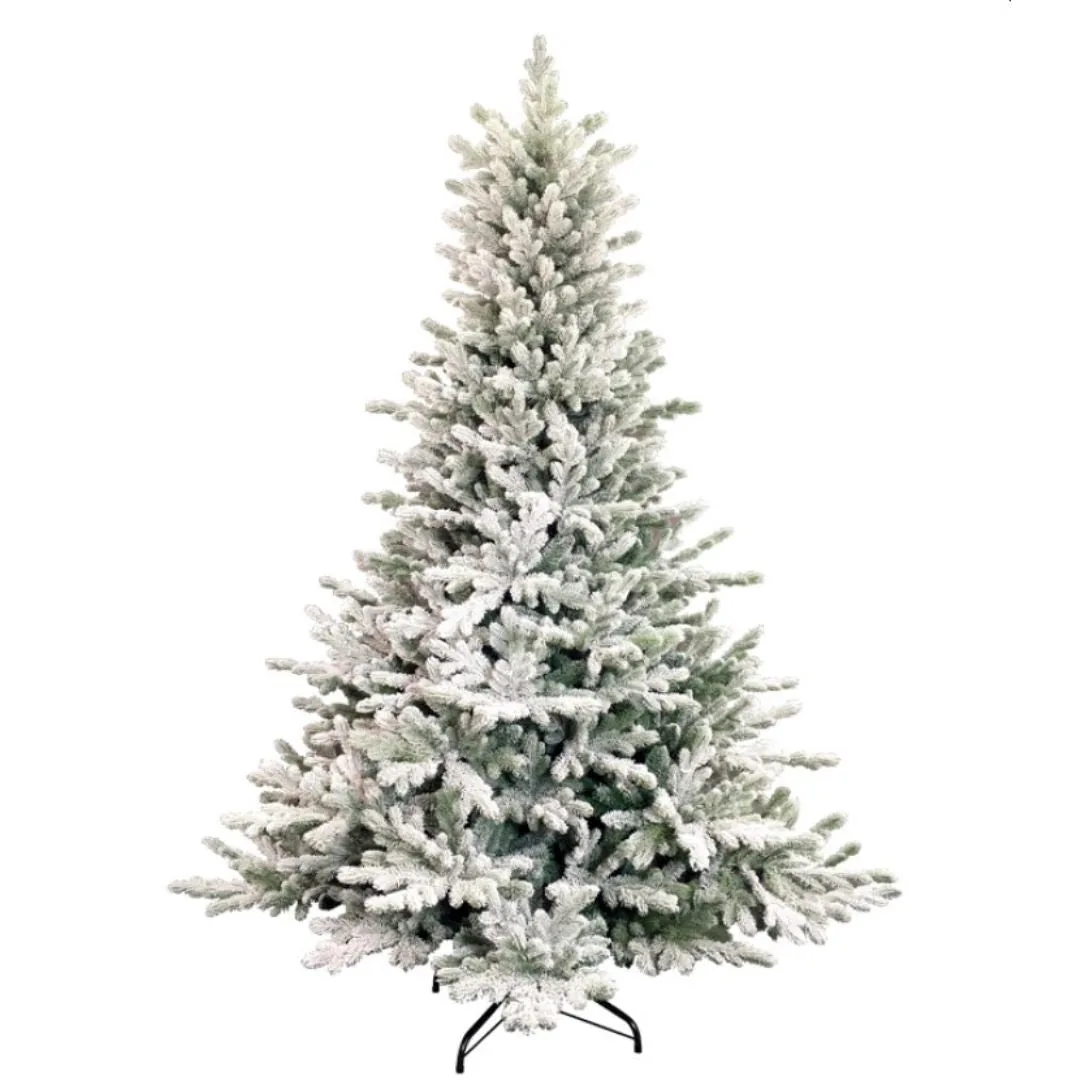 Carson Innevato – Albero di Natale realistico in PE e PVC
