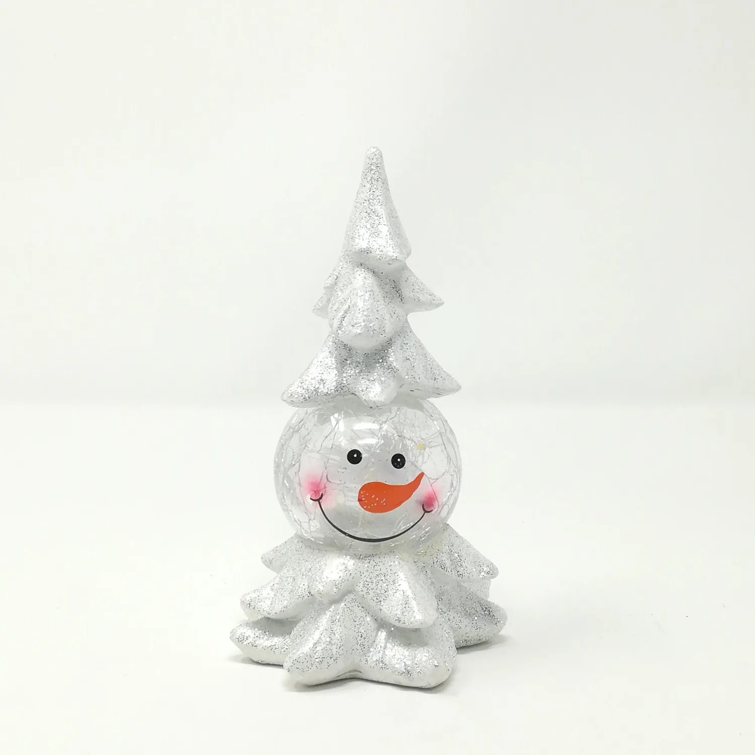 Albero Pupazzo di Neve10,5X10,5X16CM con LED