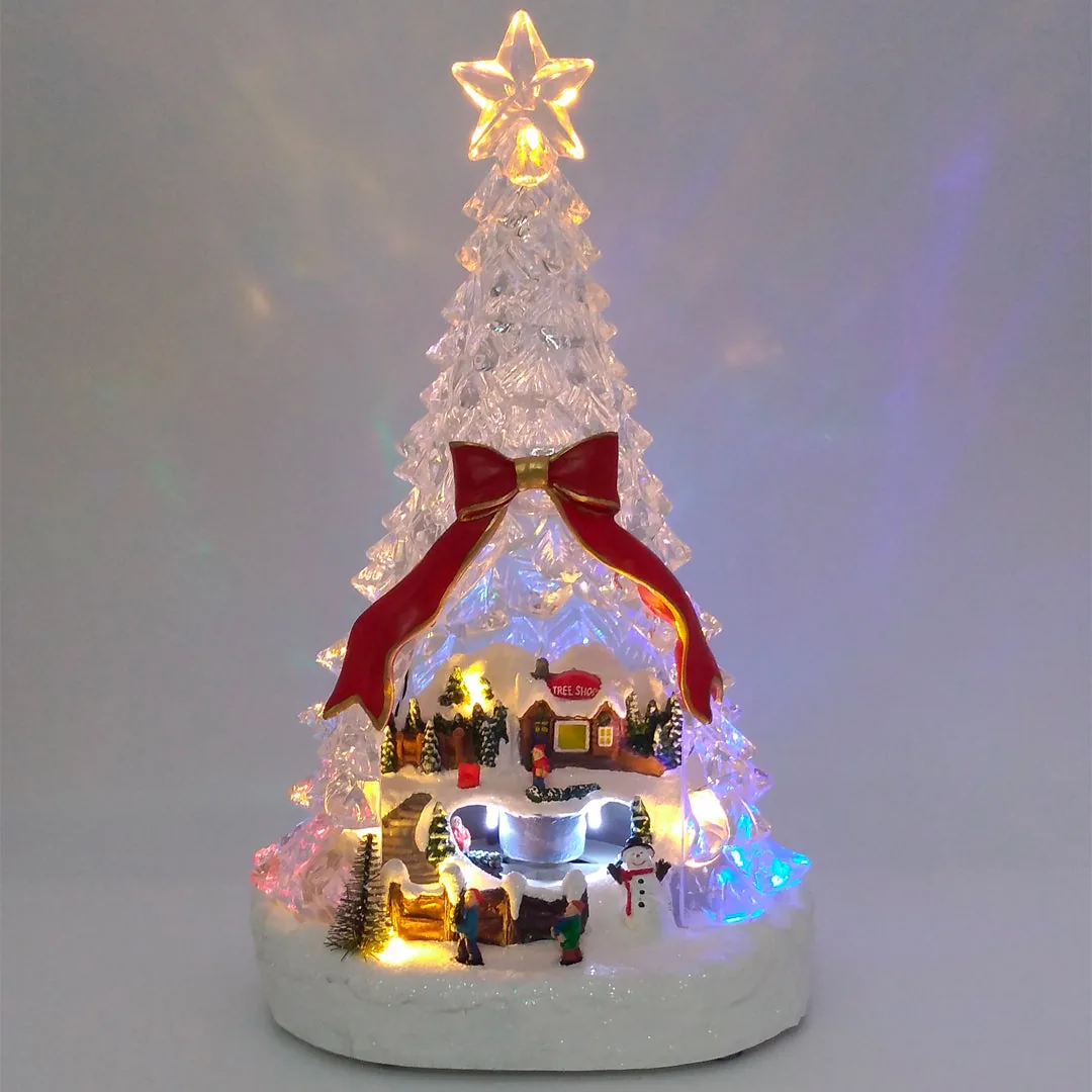 Albero di Natale con Villaggetto - Villaggi natalizi in movimento