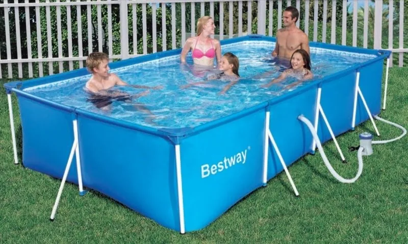 BESTWAY 56082 PISCINA RETTANGOLARE FUORI TERRA 415X215X80