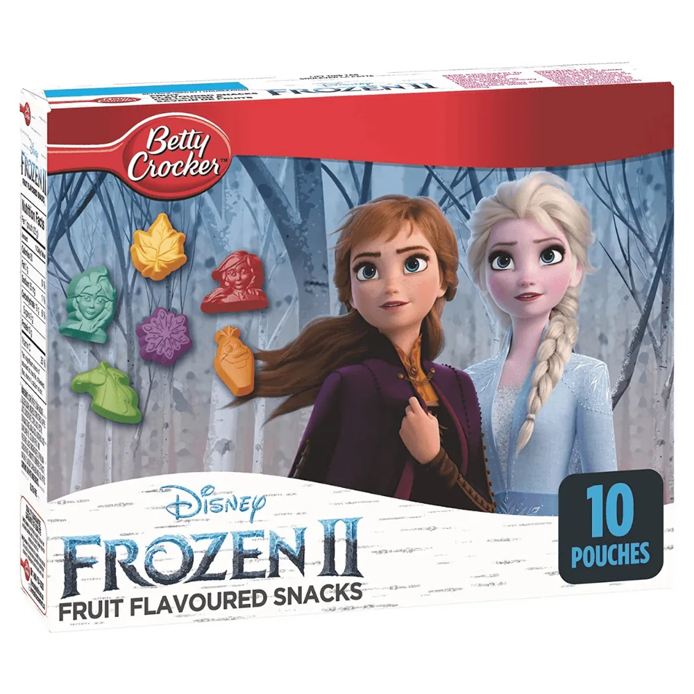 Betty Crocker Frozen II Fruit Flavored Snack, bonbons aux fruits de 226g