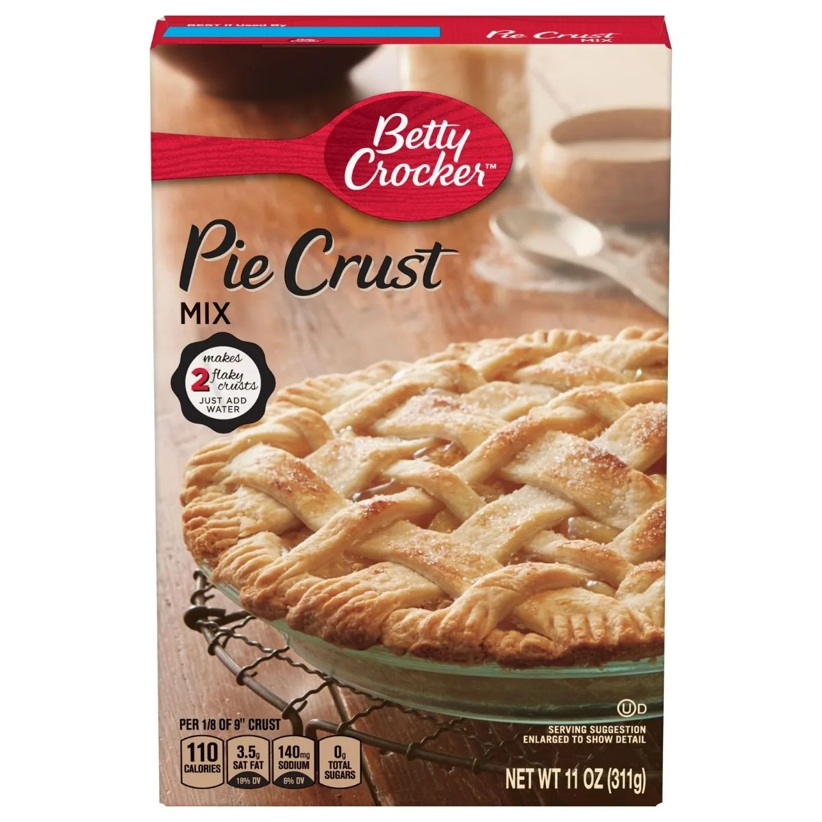 Mélange pour croûte à tarte Betty Crocker, préparation pour tartes de 311g