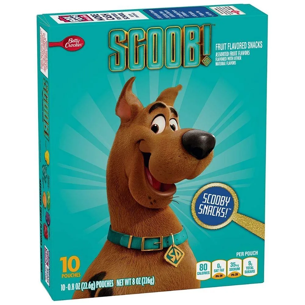 Betty Crocker Scooby-Doo! Fruit Snack, bonbons aux fruits de 226g