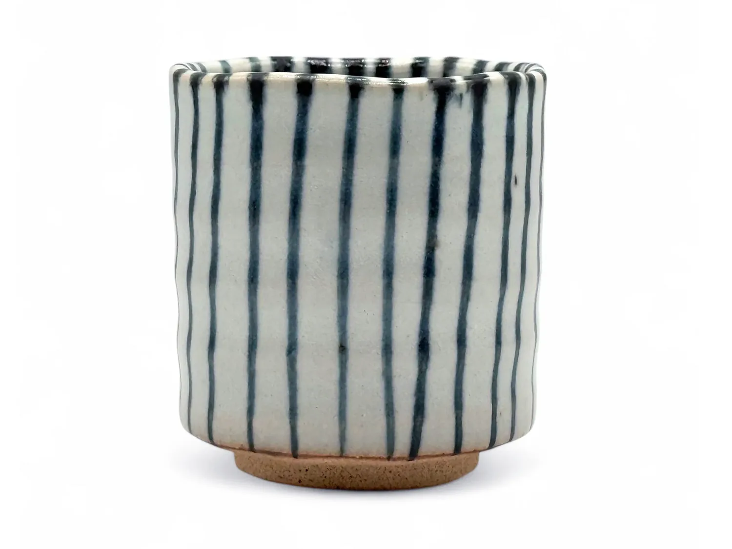 BICCHIERE GIAPPONESE TOKUSA STRIPE WHITE - MINO YAKI