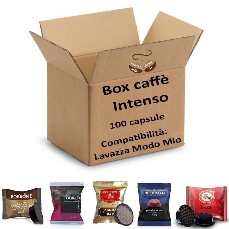 Box Caffè Intenso - 100 Capsule miste compatibili Lavazza a Modo Mio®