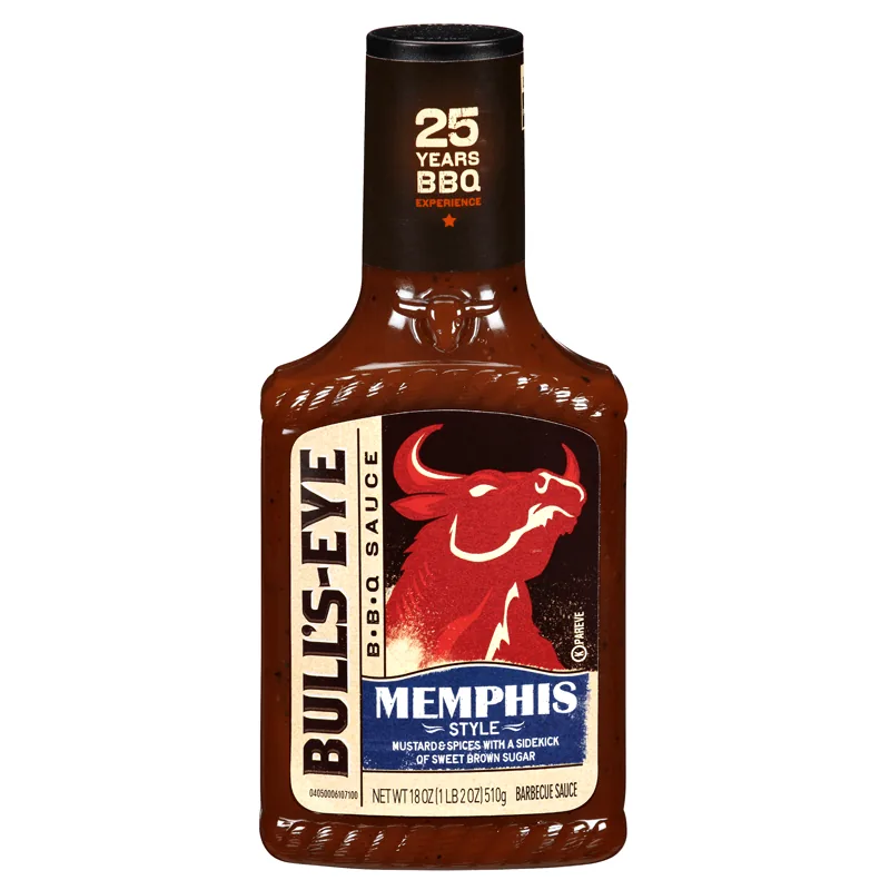 Bull's-Eye B.B.Q Sauce Memphis, sauce barbecue aromatisée à la moutarde de 510g