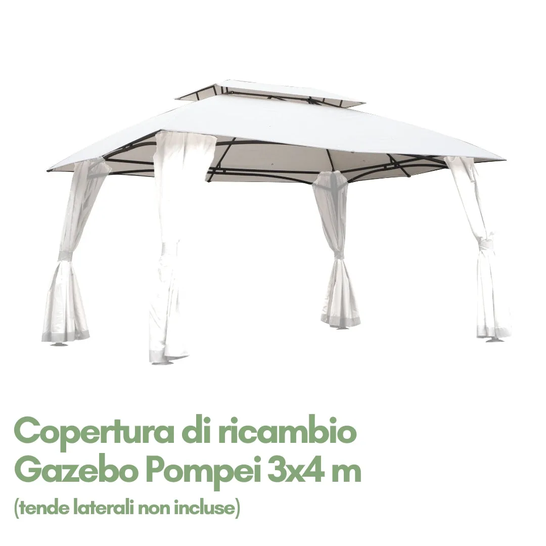Ricambi Gazebo Pompei 3x4 - Copertura di ricambio Pompei