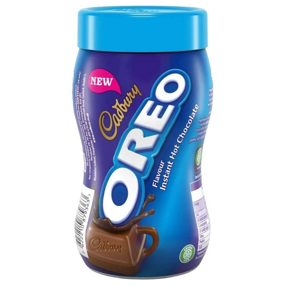 Cadbury Oreo Chocolat Instantané, préparation instantanée pour chocolat chaud de 260g