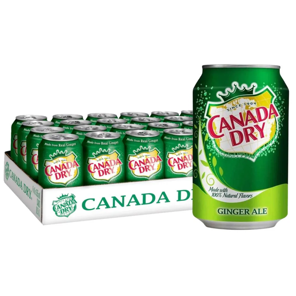 Canada Dry UK, boisson au gingembre de 330ml (pack de 24)