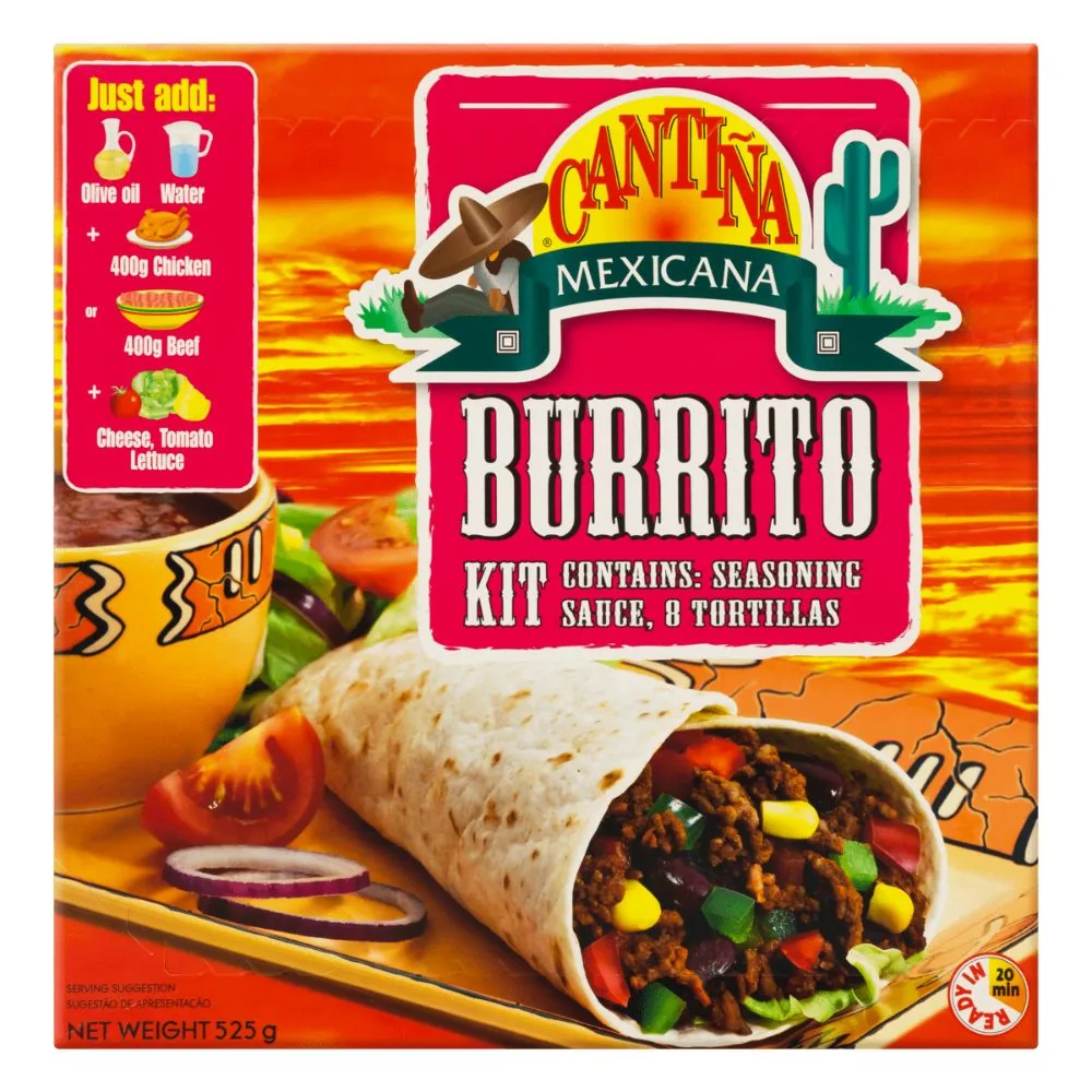 Cantina Mexicana Burrito Kit, kit pour burritos de 525g