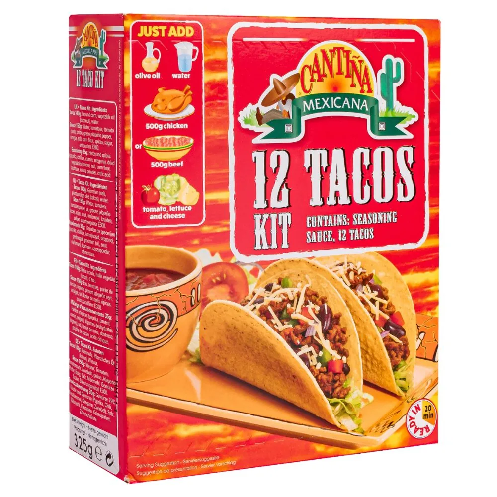 Cantina Mexicana Tacos Kit, kit pour tacos de 325g