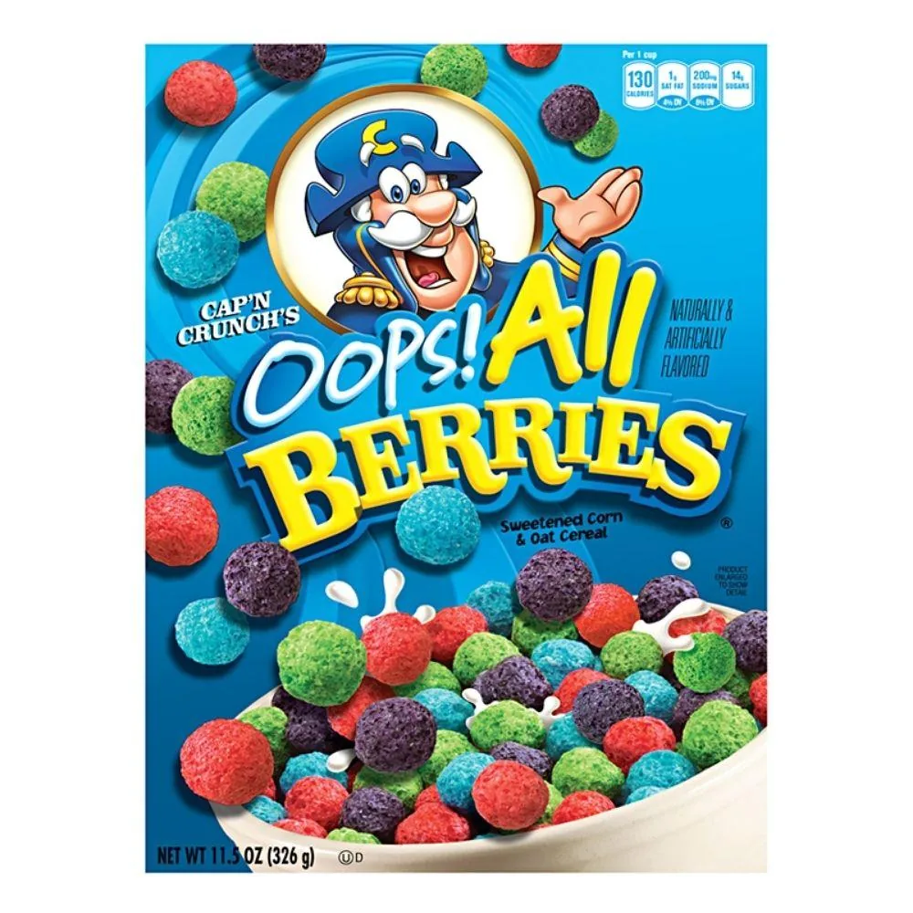 Cap'n Crunch's Oops! All Berries, céréales aux fruits des bois de 326g