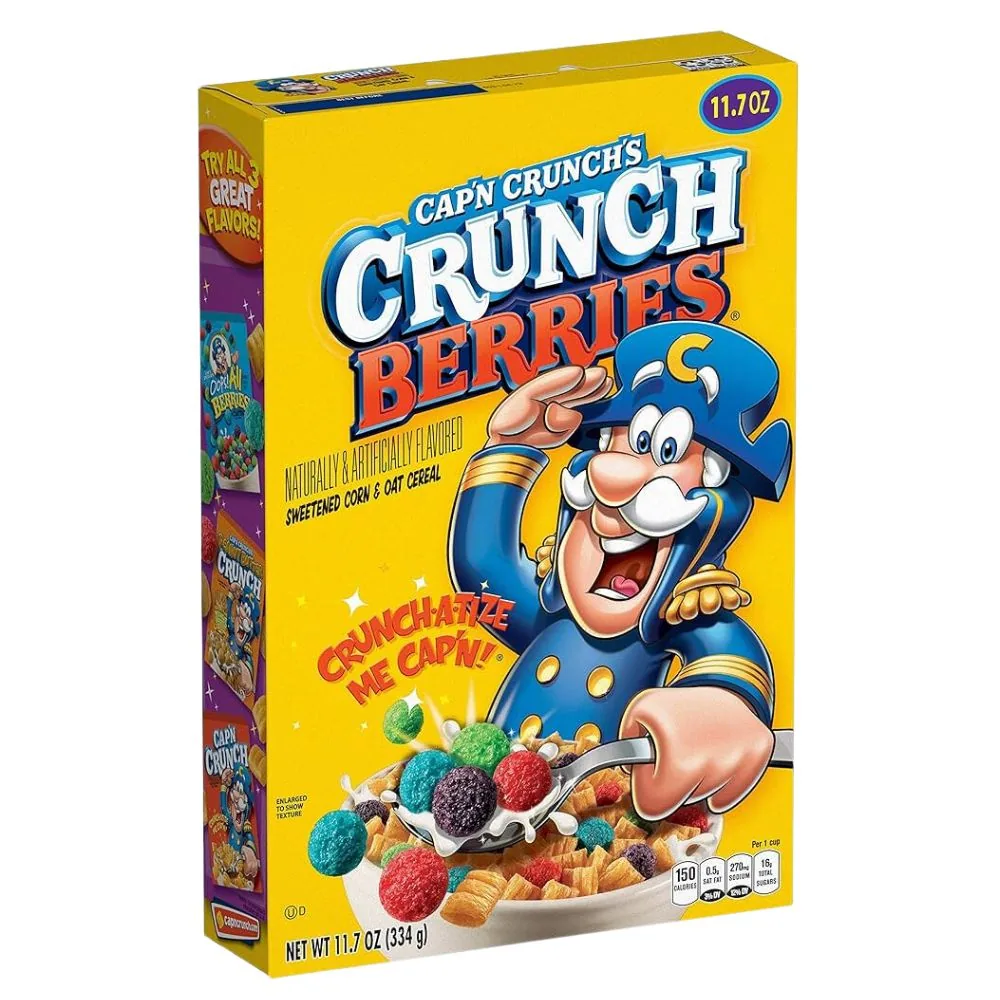 Cap'n Crunch Berries, céréales aux fruits des bois de 334g