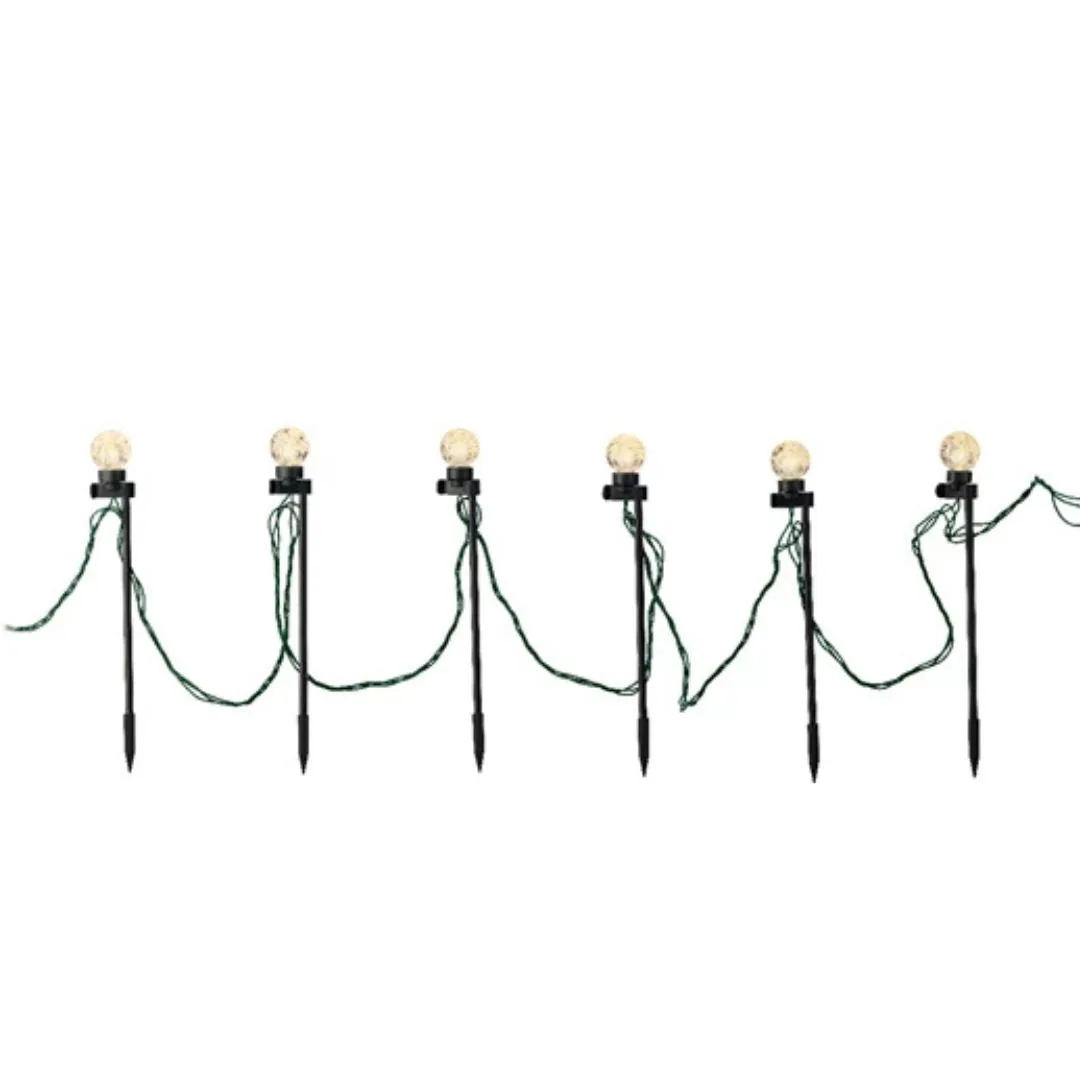 Catena luci LED da esterno – 20 lampadine con picchetto e effetto twinkle