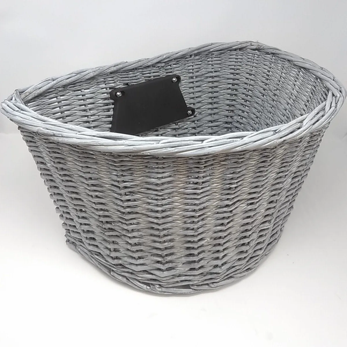 CESTINO BICI VIMINI GRIGIO