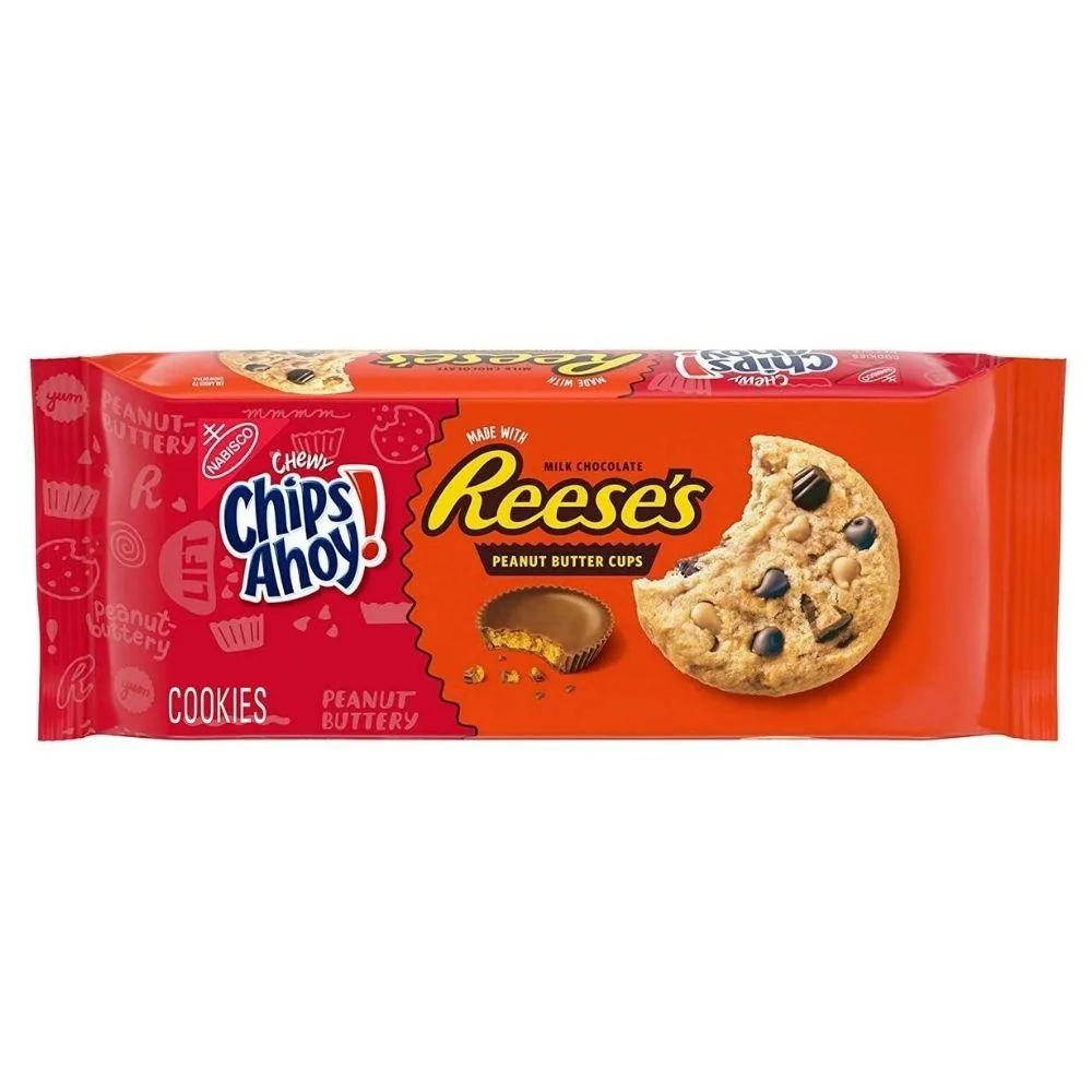 Chips Ahoy Reese's Peanut Butter Cup Cookies, biscuits Reese's au beurre de cacahuète de 269g