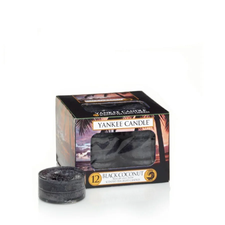 CLASSIC TEA LIGHTS BLACK COCONUT