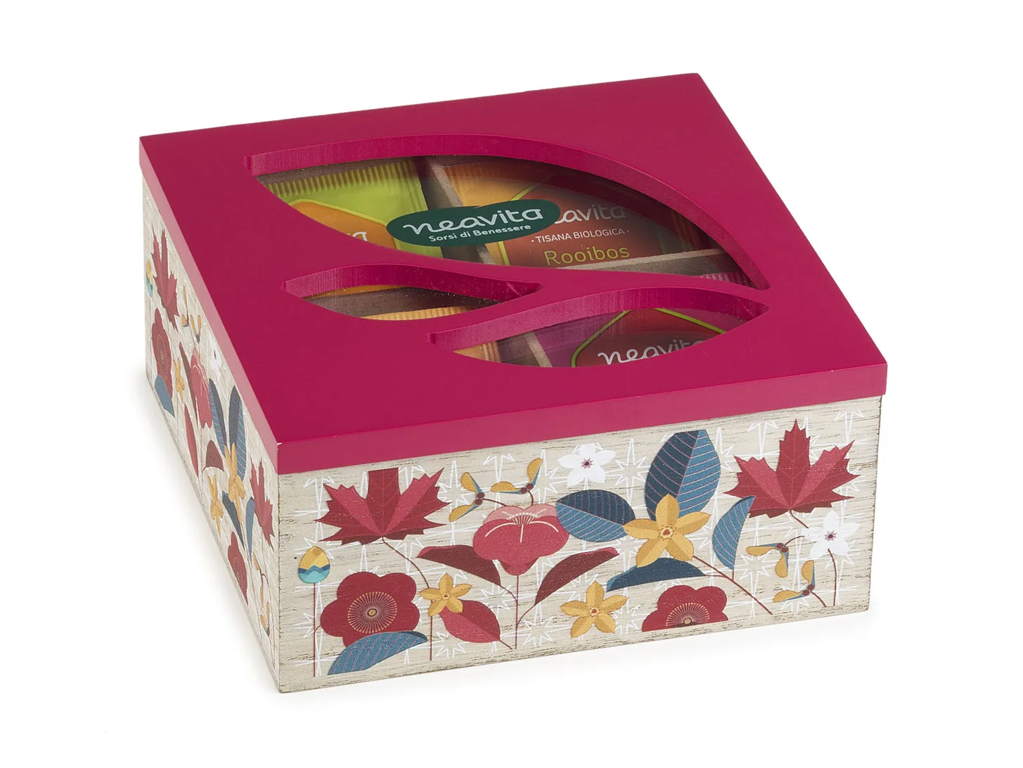 COFANETTO IN LEGNO ROSA 20 FILTRI BIO - NEAVITA