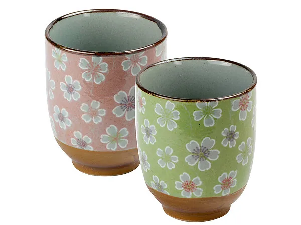 COPPIA DI BICCHIERI GIAPPONESI  "YUKA"