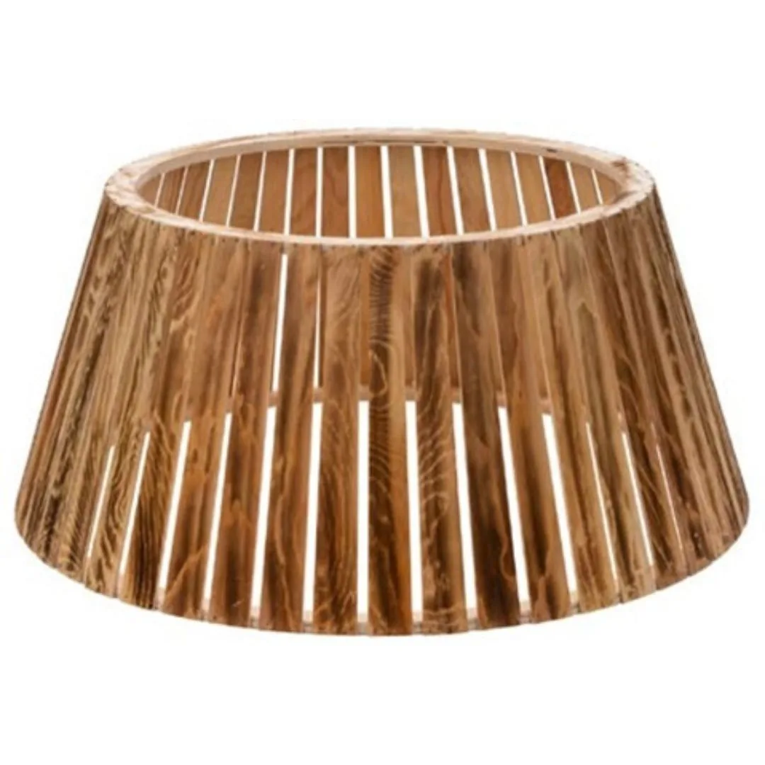 Copribase albero di Natale con listelle di legno D58xH25 cm