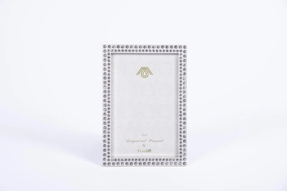 Cornice 11,8X17CM con Strass Argento