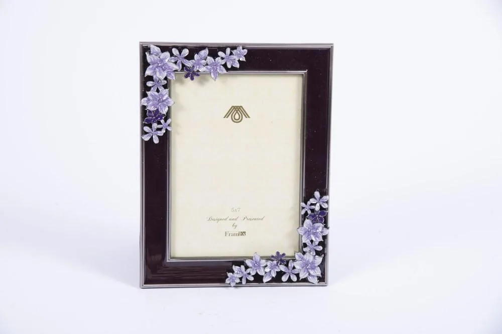 Cornice 17,2X22,2CM con Fiori Viola