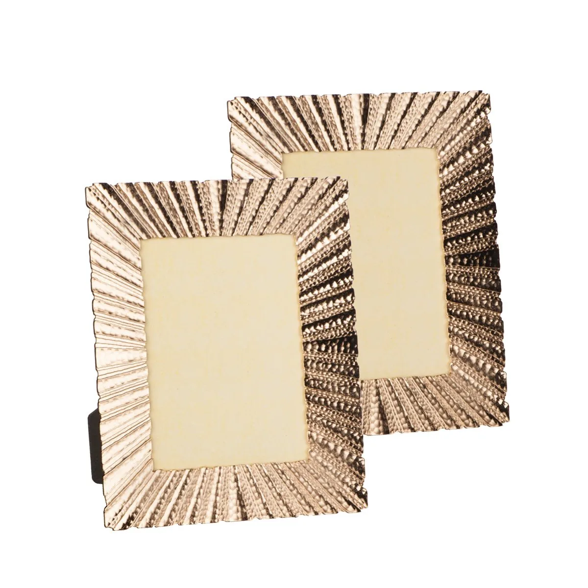 Cornice 20X25,5CM Martellata Raggi Oro