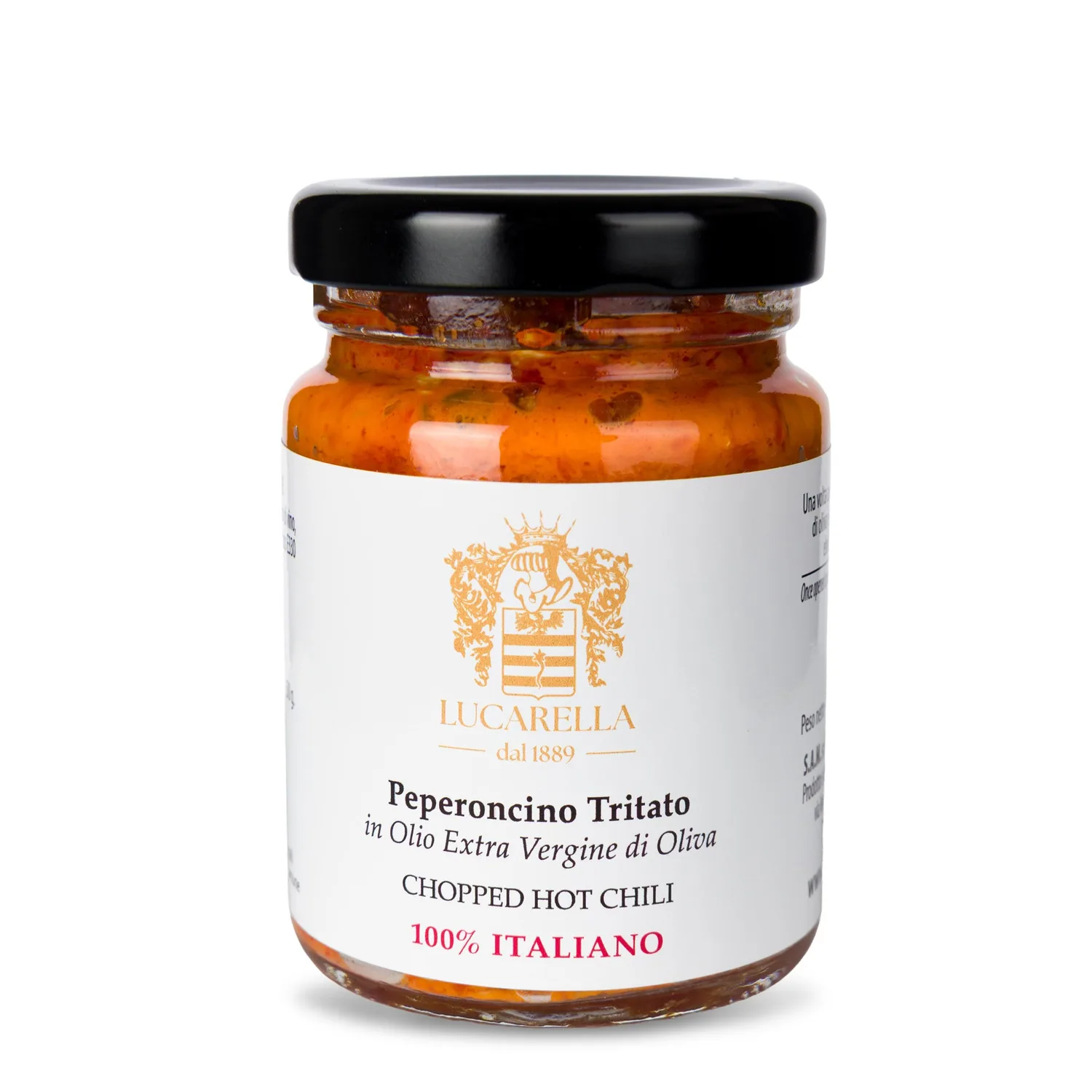 Crema di peperoncino tritato in olio extravergine di oliva 100 gr.