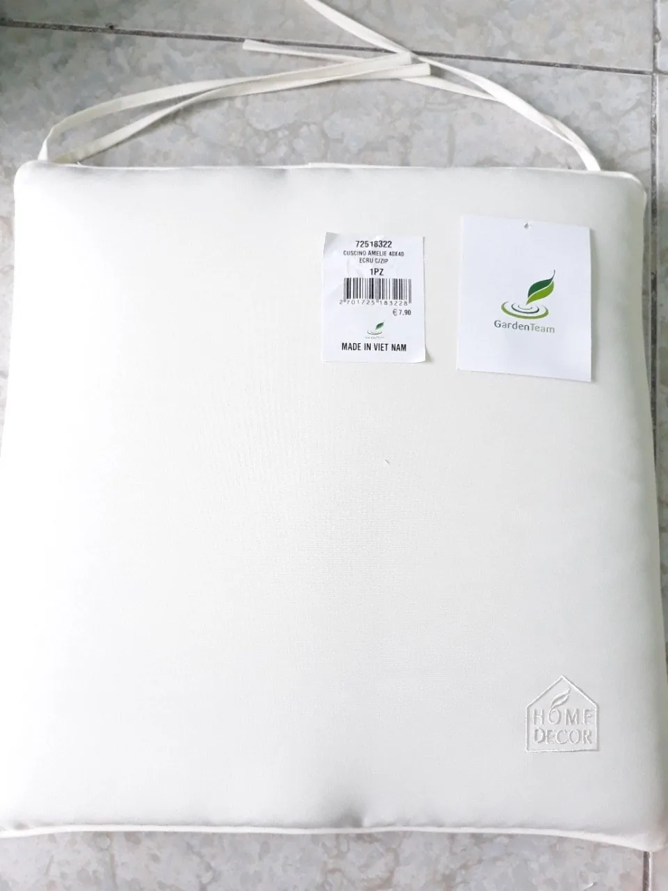 CUSCINO AMELIE 40X40 ECRU'