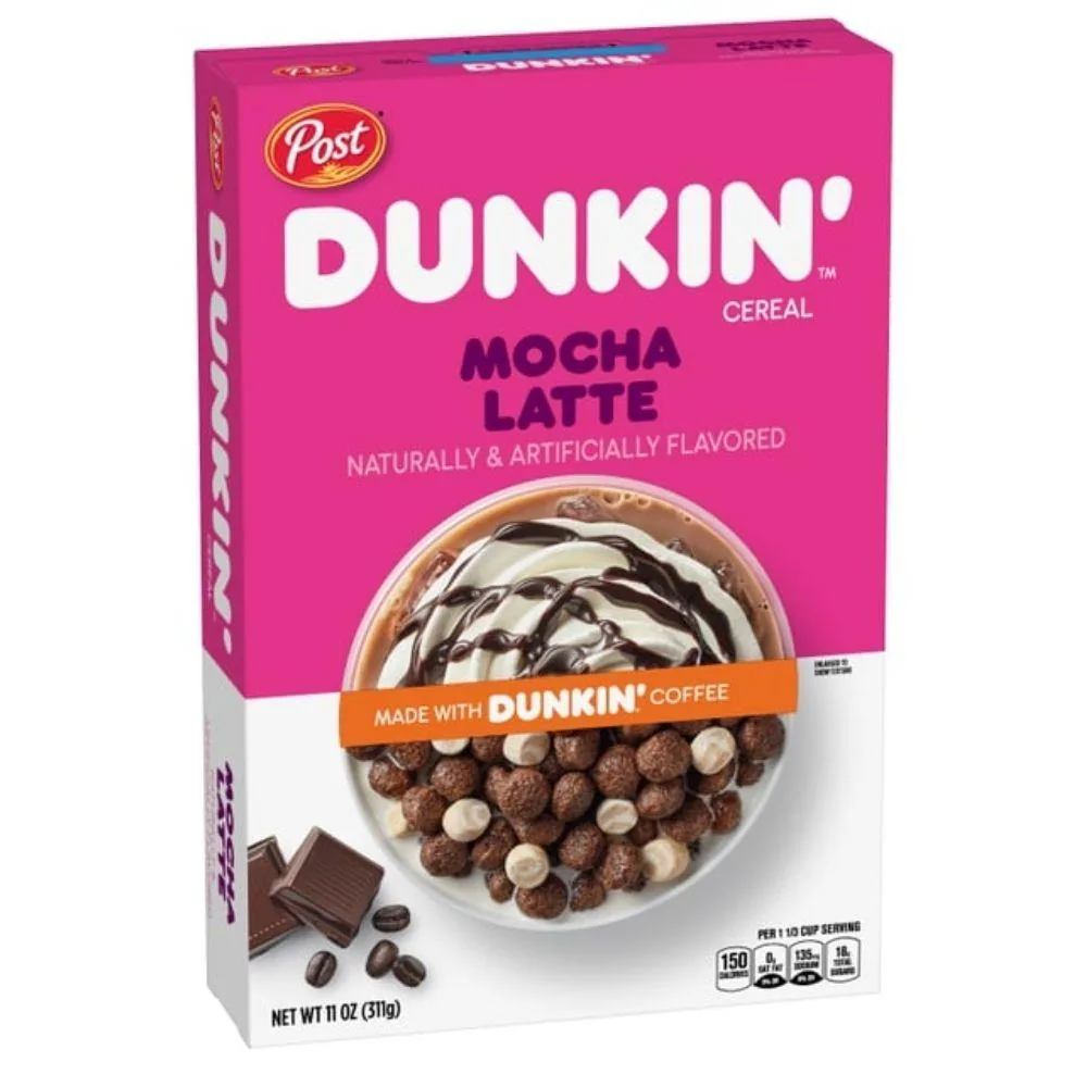 Dunkin' Cereal Mocha Latte, céréales au goût de chocolat et café de 311g