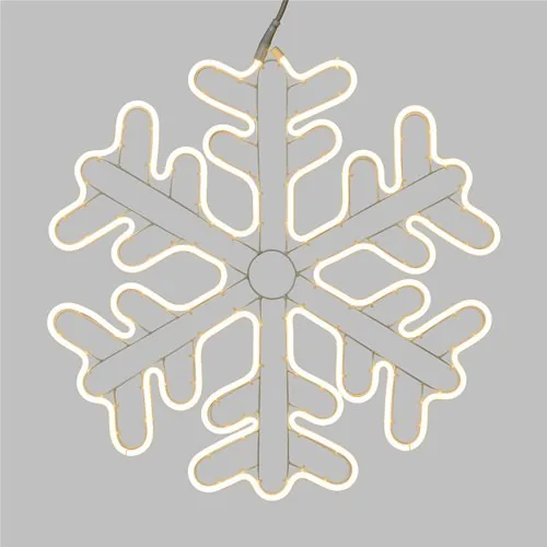 Figura Luminosa Natalizia Cristallo di Neve 720 Led 60x60 cm
