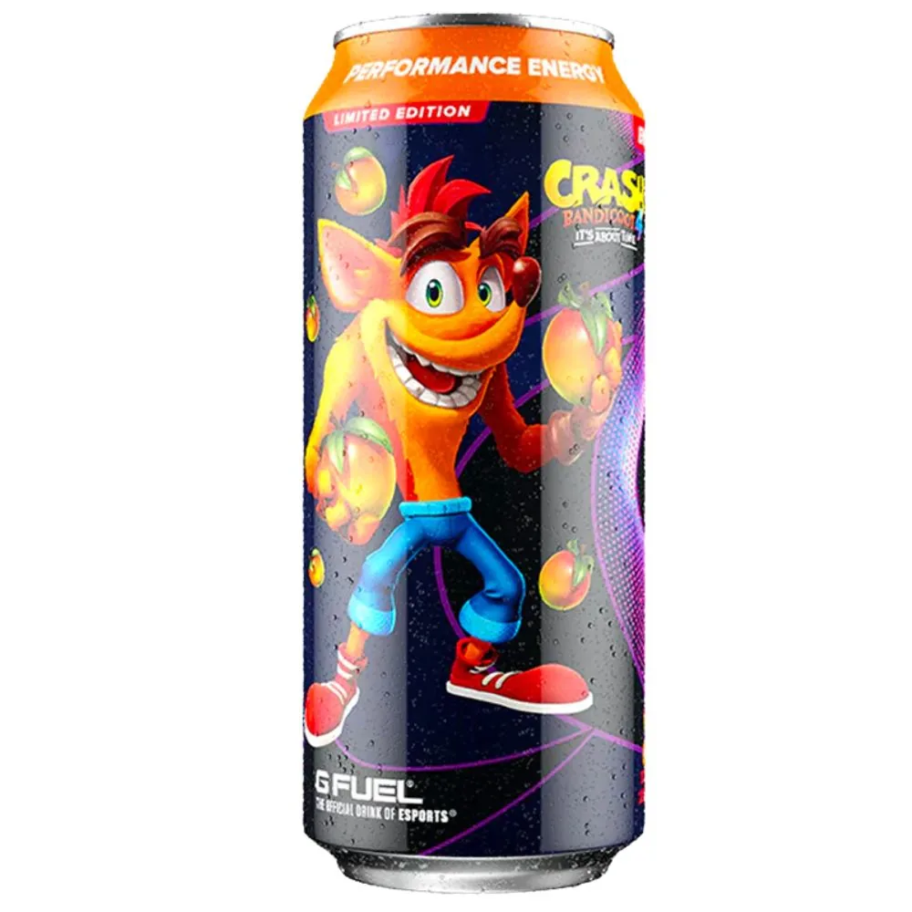 Gfuel Wumpa Fruit Crash Bandicoot, boisson énergisante aux fruits de 473 ml - ÉDITION LIMITÉE