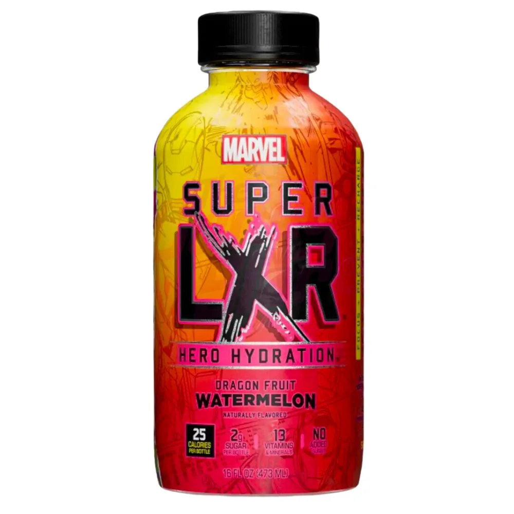 AriZona x Marvel Super LXR Hero Watermelon, boisson énergisante au goût de pastèque de 473ml
