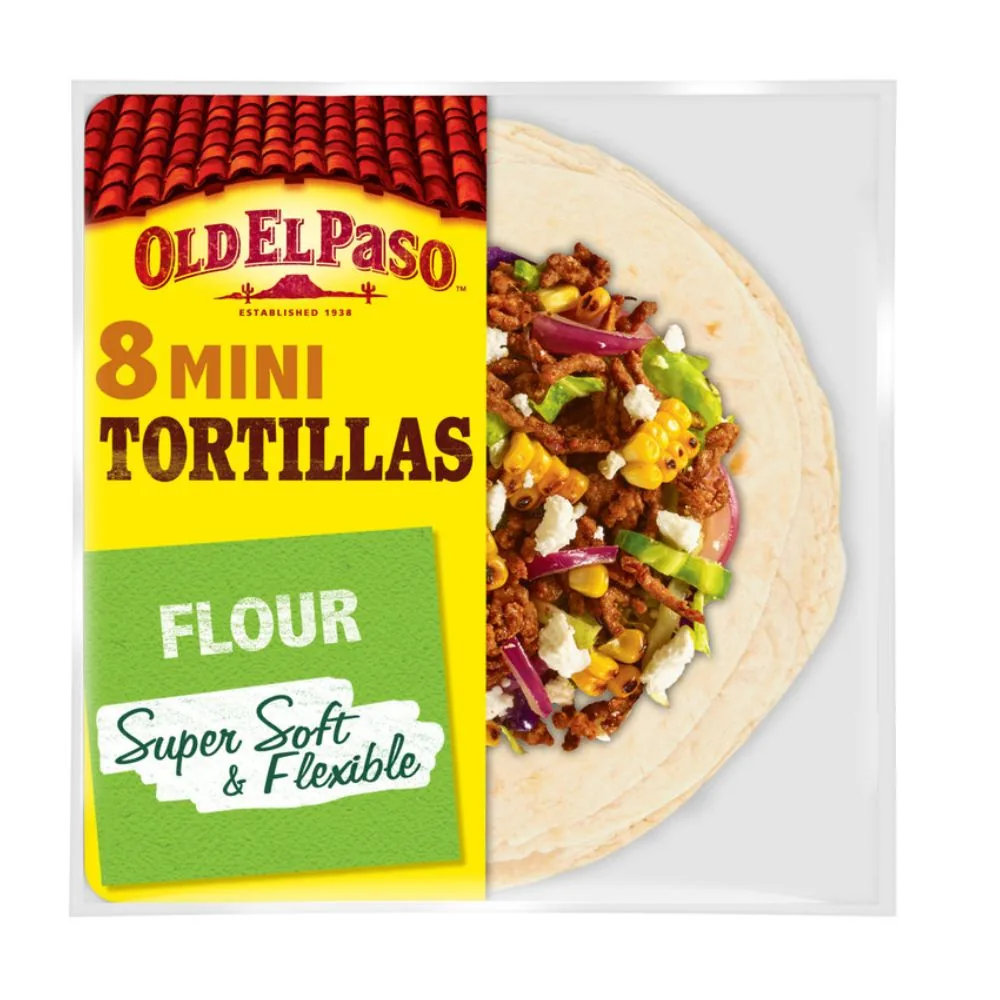 Old El Paso Mini Tortillas, 8 mini tortillas de 220g