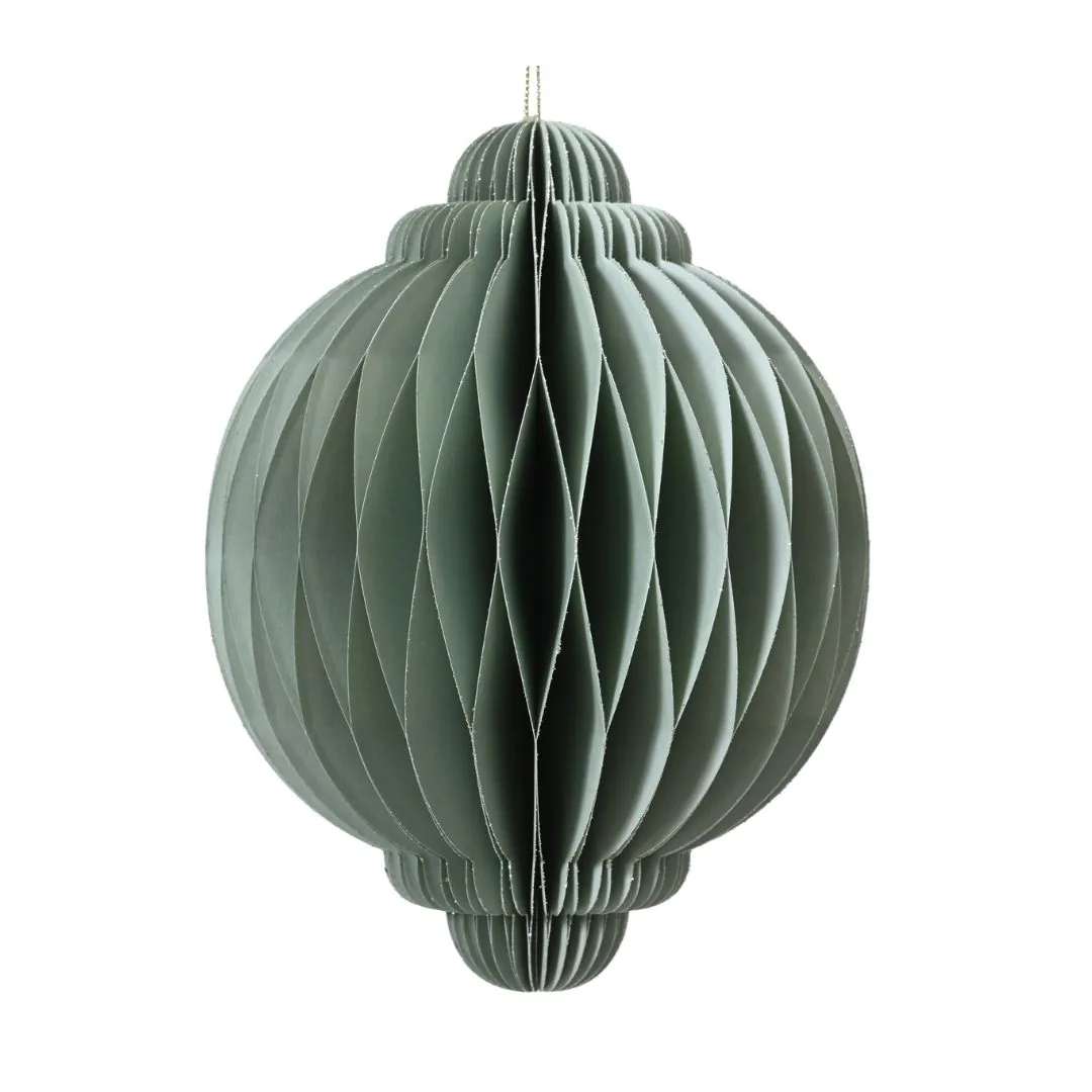 Sfera decorativa in carta Ø15 cm per albero di Natale