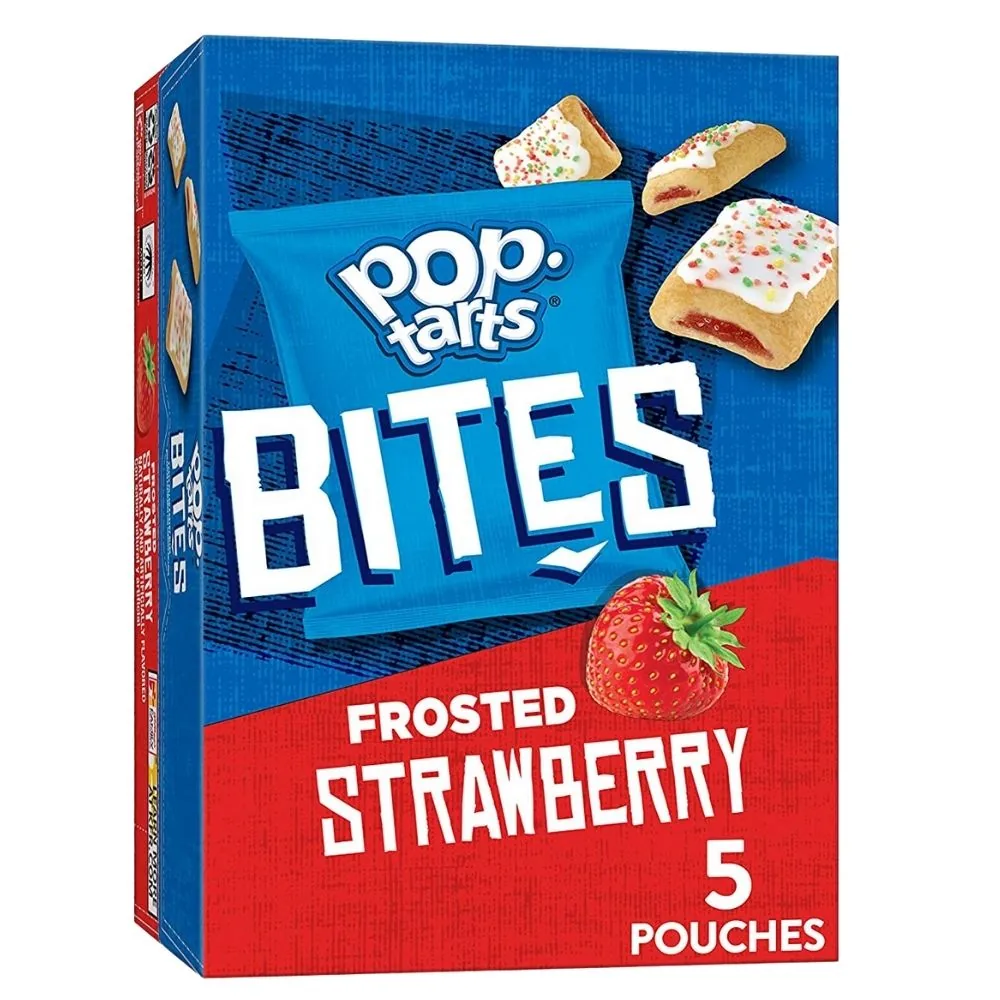 Pop Tarts Bites Frosted Strawberry, petits biscuits fourrés à la crème de fraise de 200g (5x40g)