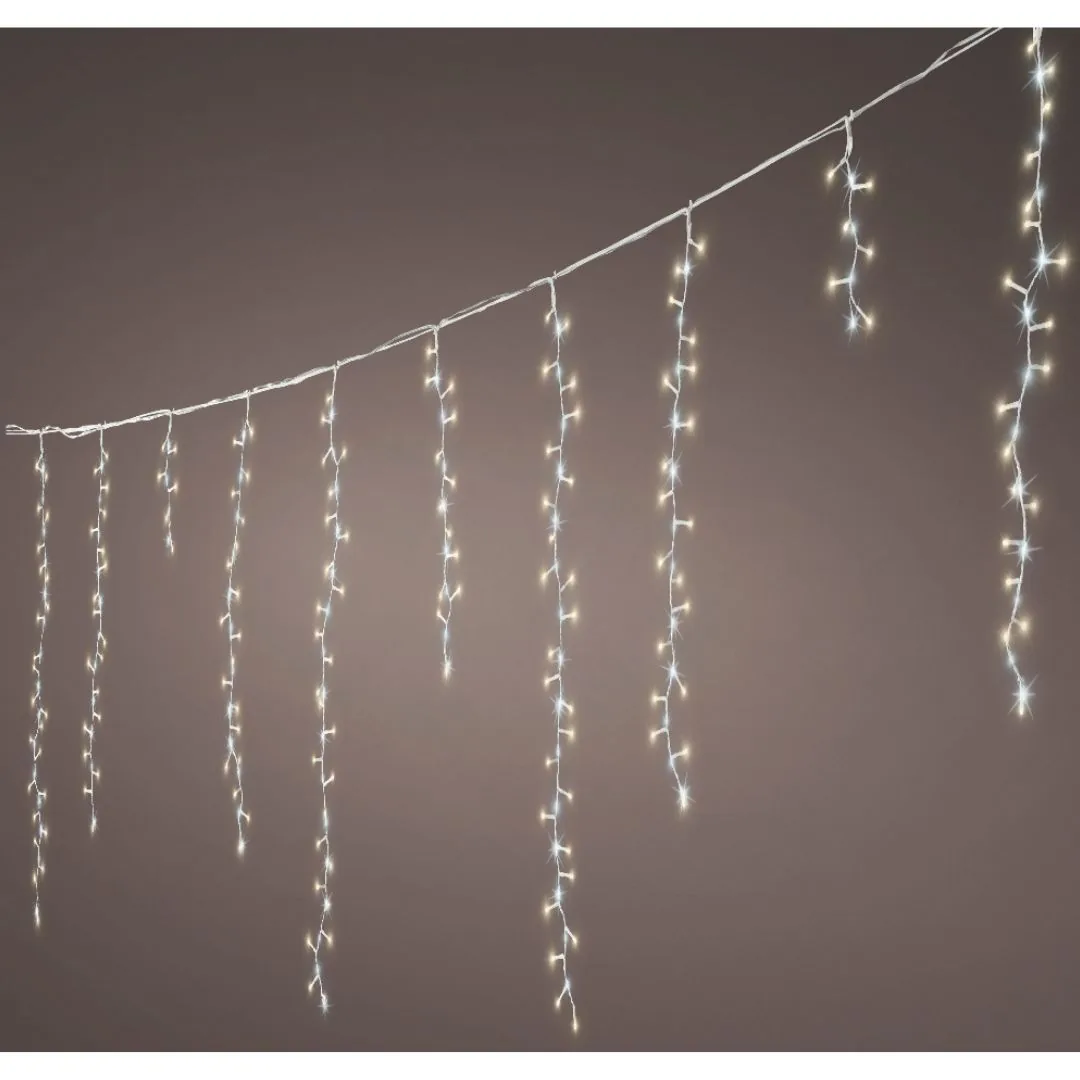 Tenda luminosa icicle 708 LED con 11 funzioni