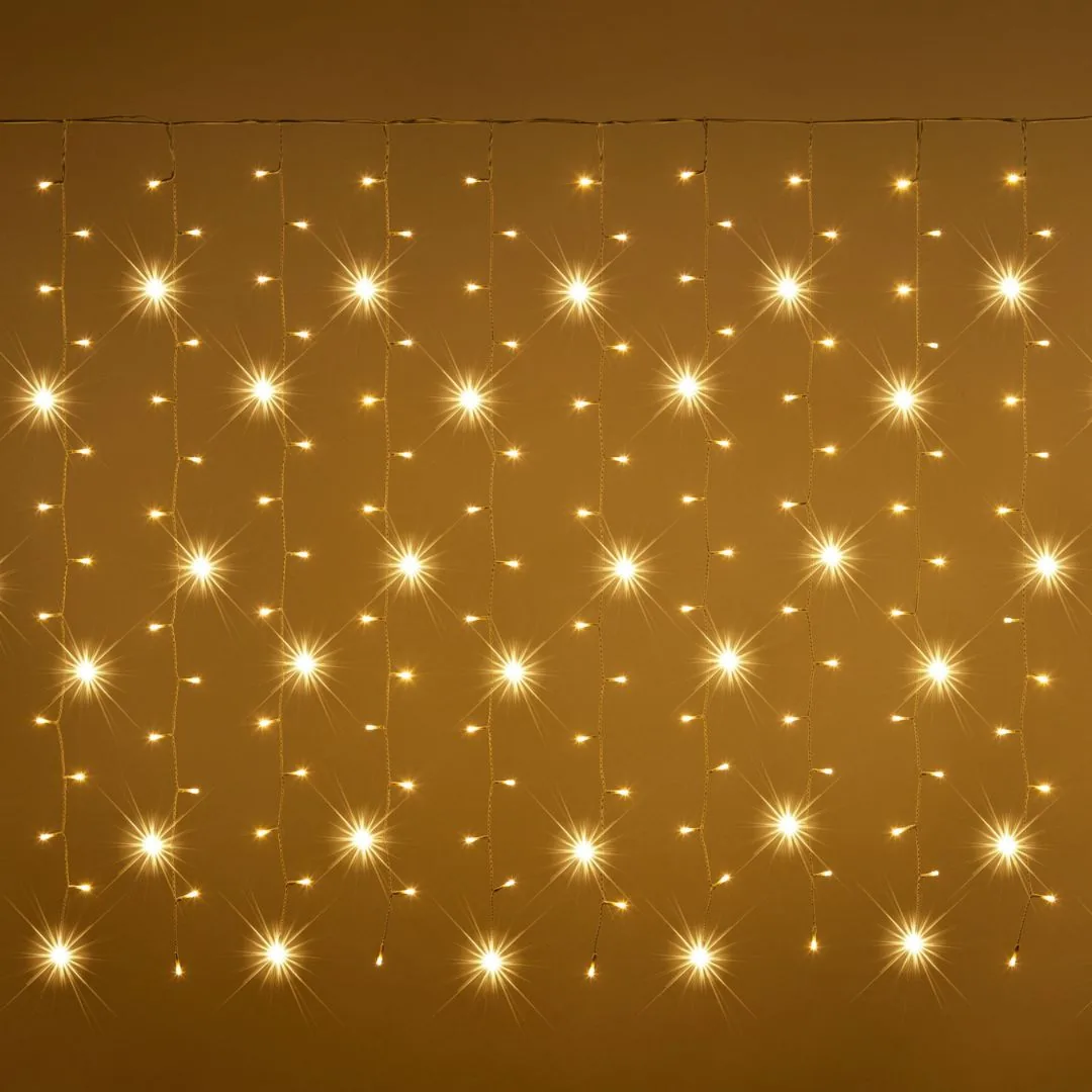 Tenda luminosa 480 mini LED bianco caldo MultiFLASH