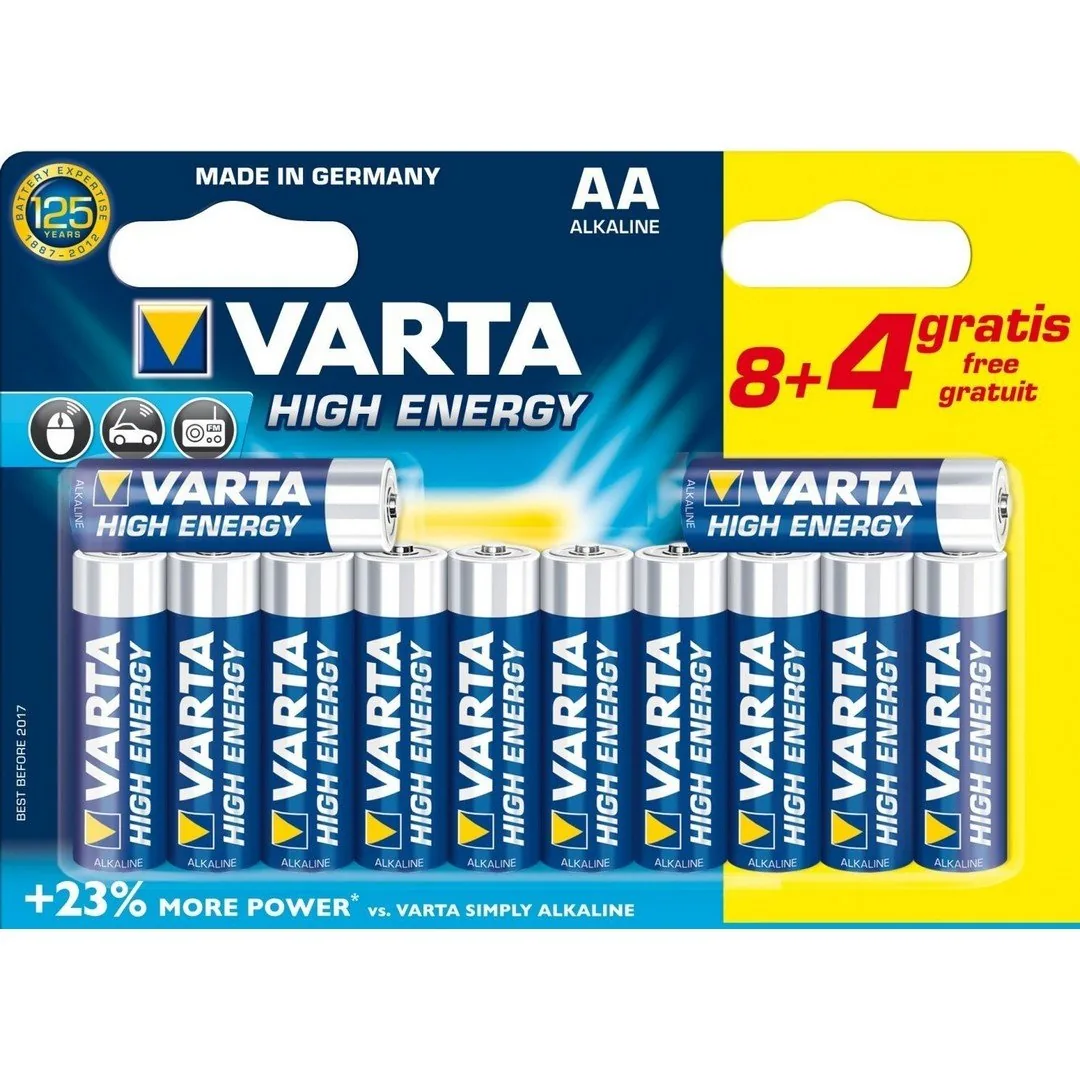 Varta Confezione risparmio 12 Batterie AA