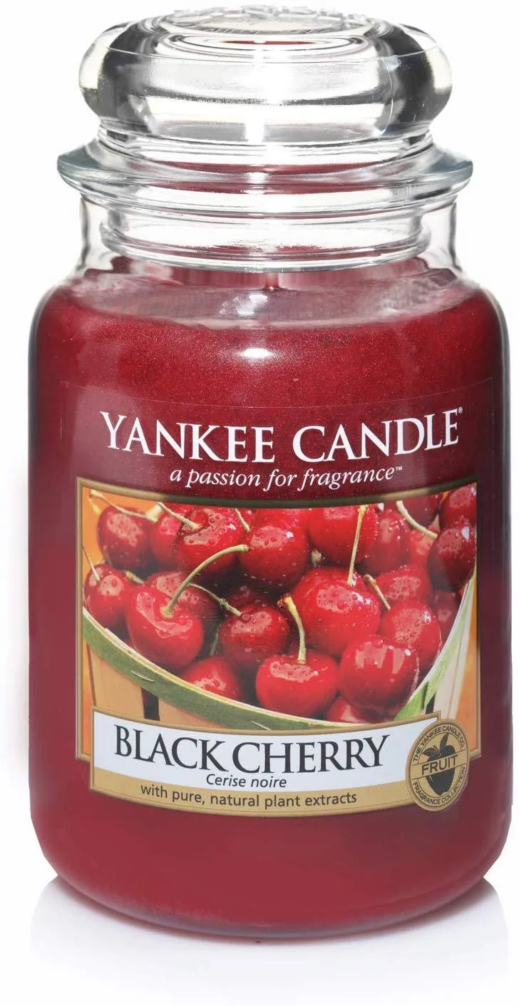 YANKEE CANDLE CANDELA GIARA CLASSICA GRANDE BLACK CHERRY