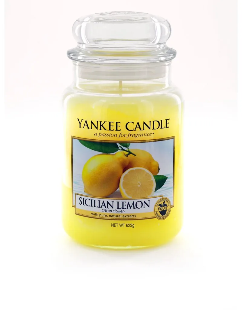 YANKEE CANDLE CANDELA GIARA CLASSICA GRANDE SICILIAN LEMON