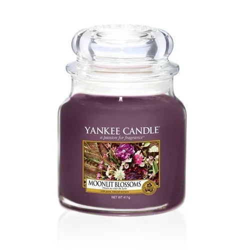YANKEE CANDLE CANDELA GIARA CLASSICA MEDIA MOONLIT BLOSSOMS