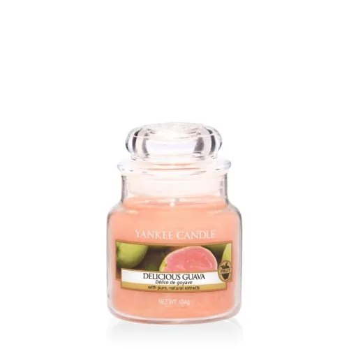 YANKEE CANDLE CANDELA GIARA CLASSICA PICCOLA DELICIOUS GUAVA